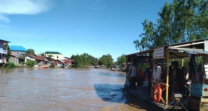 Sejumlah infrastruktur mengalami kerusakan pasca banjir yang menerjang Kota Sangatta pada pertengahan 2022 lalu.