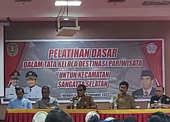 Dinas Pariwisata (Dispar) Kutai Timur (Kutim) bekerja sama dengan Pusat Studi Kebijakan Nasional, menggelar Pelatihan Dasar Tata Kelola Destinasi Pariwisata di Royal Victoria Sangatta.