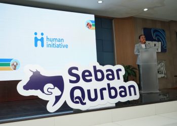 Human Initiative resmi luncurkan program qurban tahunan dengan nama Sebar Qurban, di kantor RRI, Jakarta Pusat (6/6/2023). Human Initiative targetkan penerima manfaat program qurban 2023 hingga 329.724 jiwa.