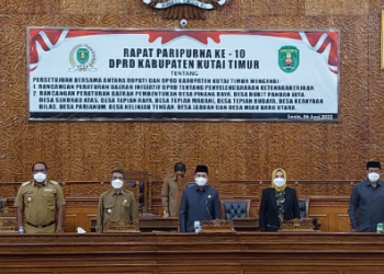 Sekwan DPRD Kutai Timur Hadiri Rapat Paripurna Ke X Bahas Kehadiran Anggaran DPRD