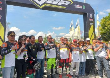 kegiatan Jelajah Bukit Pelangi Motor Trail